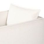 Close-up of upper back cushion and side arm of Andre Outdoor Swivel Chair