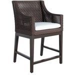 Peninsula Light Raffia Counter Stool with the same angle and light as primary image