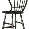 Back view showing rub-through finish and spindle arrangement on Ciao Bella stool
