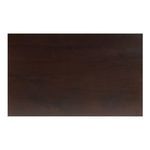 Top view showing smooth dark wood surface of dresser without decoration