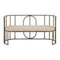 Product Image 3 for Euclid Boucle Seashell Bench from Currey & Company