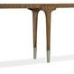 Slim Chapman Console Table in warm brown Sorrel White Oak veneer with sculpted tapered legs and forged pewter ferrules