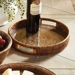 Product Image 2 for Burma Rattan Round Serving Tray from Napa Home And Garden