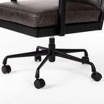 Product Image 8 for Lacey Black Leather Desk Chair - Sonoma Black from Four Hands