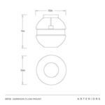 Product Image 8 for Garrison Small Flush Mount from Arteriors