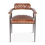 Product Image 1 for Hudson Diamond Stitched Leather Armchair from World Interiors