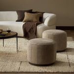 Product Image 10 for Sinclair Manchester Flint Round Ottoman from Four Hands