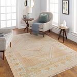 Product Image 3 for Anadolu Hand-Knotted Dusty Pink / Light Beige Rug - 6' x 9' from Surya