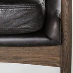 Product Image 16 for Braden Wood-Framed Black Leather Accent Chair from Four Hands
