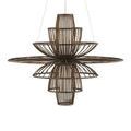 Product Image 11 for Benjiro Dark Brown Wrought Iron Chandelier from Currey & Company