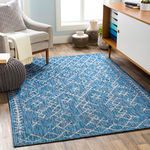 Product Image 1 for Eagean Dark Blue / Light Gray Indoor / Outdoor Rug from Surya