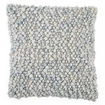 Product Image 1 for Kaz Textured Ivory/ Light Blue Throw Pillow 22 inch from Jaipur