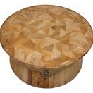 Product Image 1 for Round Tower Driftwood Drum Coffee Table  from Sarreid Ltd.