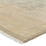 Product Image 8 for Verity Hand-Knotted Floral Beige / Light Gray Rug 18" x 18" from Jaipur