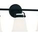 Kaden light angled slightly downward highlighting the stem and mounting details on black matte finish