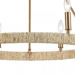 Product Image 3 for Abaca 6 Light Chandelier In Satin Brass from Elk Lighting