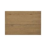 Flat top view highlighting two panel design and wood grain of nightstand surface
