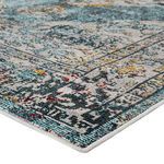 Product Image 3 for Romina Medallion Teal/ Gold Rug from Jaipur 