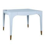 Product Image 2 for Square Tapered Leg Two Drawer Game Table With Antique Brass Foot Caps from Worlds Away