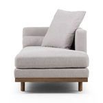 Brady Single Chaise Vail Silver - Left Arm Facing image 9