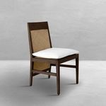 Product Image 12 for Savannah Aluminum Oak/Raffia Extended Back Side Chair from Summer Classics
