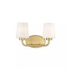 Product Image 1 for Capra Warm Brass 2 Light Bath from Savoy House 