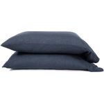 Product Image 2 for King Navy Linen Sheet Set from Pom Pom at Home