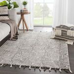 Product Image 2 for Montblanc Handmade Geometric Ivory/ Gray Rug By Nikki Chu from Jaipur 