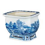 Product Image 2 for Blue & White Porcelain Landscape Foot Bath from Legend of Asia