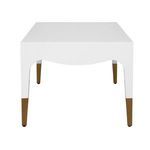 Product Image 4 for Tapered Leg Coffee Table With Antique Brass Foot Caps from Worlds Away