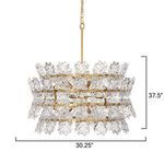 Product Image 3 for Orion Clear Molded Glass Chandelier from Jamie Young