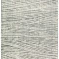 Farrow Hand-Knotted Animal Gray/Ivory Rug with dynamic horizontal stripe motif in gray, ivory, and green hues