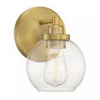 Product Image 1 for Carson Warm Brass 1 Light Bath from Savoy House 