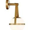 Polson sconce direct side profile emphasizing arm thickness and mounting plate