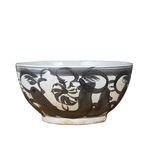 Product Image 2 for Black Porcelain Bowl Twisted Flower Motif from Legend of Asia