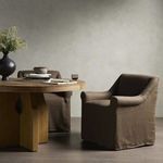 Product Image 14 for Bridges Brussels Coffee Linen Slipcover Dining Armchair from Four Hands