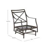 Product Image 13 for Monaco Aluminum Outdoor Spring Lounge Chair from Summer Classics