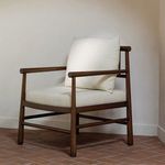 Product Image 7 for Mayne Cream Accent Chair from Moe's