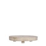 Samsun Natural Wood Pedestal Cake Stand image 1