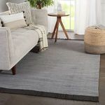 Product Image 2 for Savvy Indoor/ Outdoor Solid Gray/ Black Rug from Jaipur 