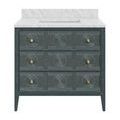 Product Image 4 for Santos 36" Vintage Navy Vanity with Rectangular Undermount Sink from Currey & Company
