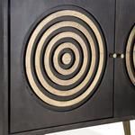 Product Image 1 for Nubian Ebony Mango Wood Sideboard With Antique Brass Accents from World Interiors