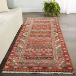 Product Image 2 for Anwen Hand-Knotted Floral Red/ Pink Rug from Jaipur 