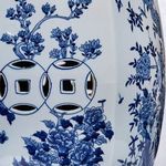 Product Image 6 for Hexagonal Blue & White Floral Bird Garden Stool from Legend of Asia