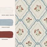 Product Image 4 for Laura Ashley Pinford Trellis Pale Seaspray Blue Removable Wallpaper from Graham & Brown
