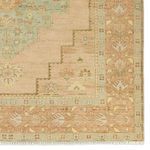 Product Image 4 for Hasina Hand-Knotted Medallion Tan / Sage Rug 6' x 9' from Jaipur 