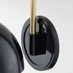 Product Image 3 for Camille Glossy Black Wall Sconce from Mitzi