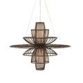 Product Image 12 for Benjiro Dark Brown Wrought Iron Chandelier from Currey & Company