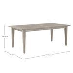 Product Image 12 for QS Croquet Teak Rectangular Farm Table, Natural Teak from Summer Classics