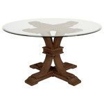 Product Image 1 for Devon 54" Round Glass Dining Table from Essentials for Living